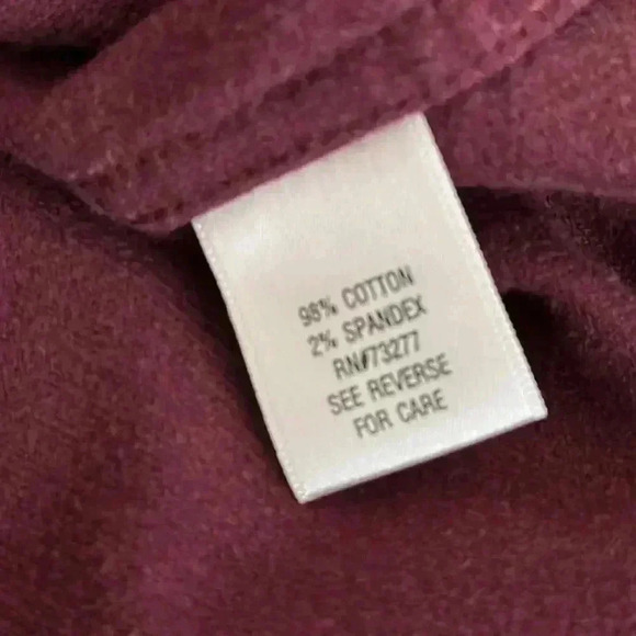 Sonoma Three Button Corduroy Burgundy Blazer - Picture 13 of 13